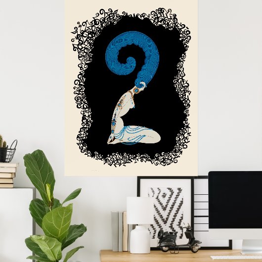 Erté - De cijfers suite, het nummer 2 Poster (Thuiskantoor)