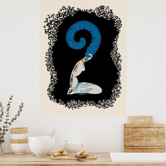 Erté - De cijfers suite, het nummer 2 Poster (Keuken)