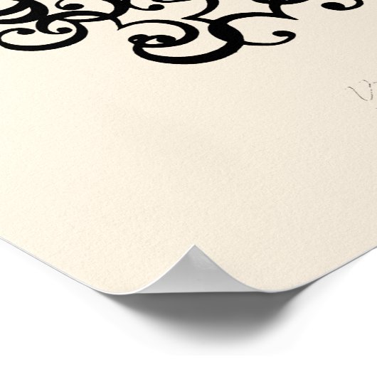 Erté - De cijfers suite, het nummer 3 Poster (Hoek)