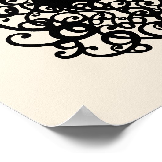 Erté - De cijfers suite, het nummer 6 Poster (Hoek)