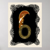 Erté - De cijfers suite, het nummer 6 Poster (Voorkant)