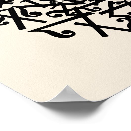 Erté - De cijfers suite, het nummer 7 Poster (Hoek)