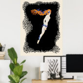 Erté - De cijfers suite, het nummer 7 Poster (Thuiskantoor)