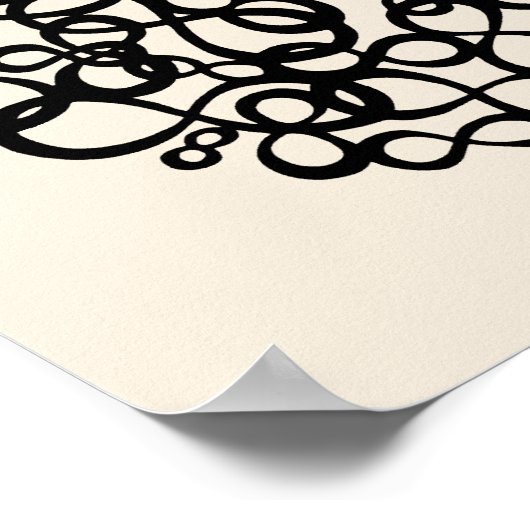 Erté - De cijfers suite, het nummer 8 Poster (Hoek)