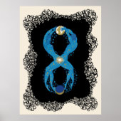 Erté - De cijfers suite, het nummer 8 Poster (Voorkant)