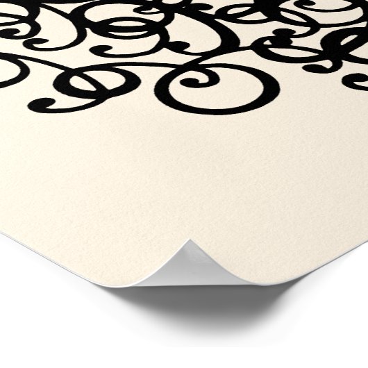 Erté - De cijfers suite, het nummer 9 Poster (Hoek)