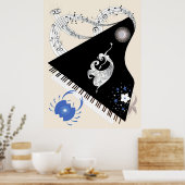 Erté - De dierenriem suite, kanker Poster (Keuken)