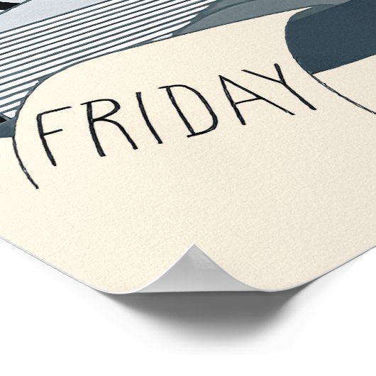 Erté - De dierenriem suite, Weegschaal Poster (Hoek)