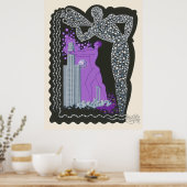 Erté - De dierenriemsuite, Waterman Poster (Keuken)