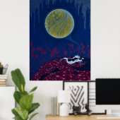 Erté - De droom van de aarde Poster (Thuiskantoor)