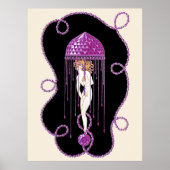Erté - De edelstenen suite, Amethist, 1969 Poster (Voorkant)