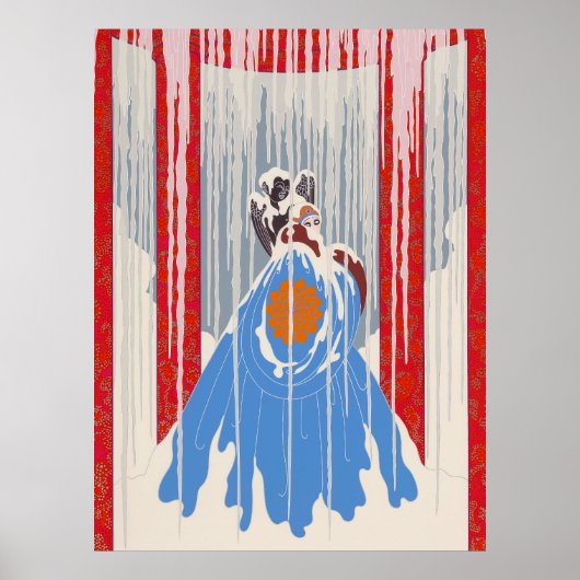 Erté - De gevangene van Love Poster (Voorkant)