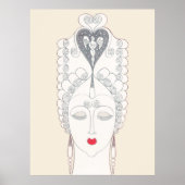 Erté - De jaren twintig herinnerde suite, Amoureus Poster (Voorkant)