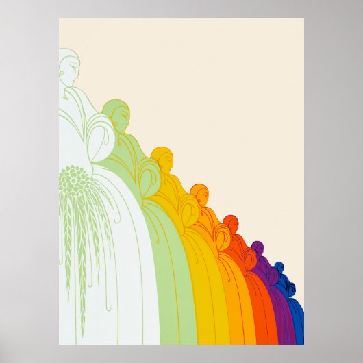 Erté - De jaren twintig herinnerde suite, dames Poster (Voorkant)