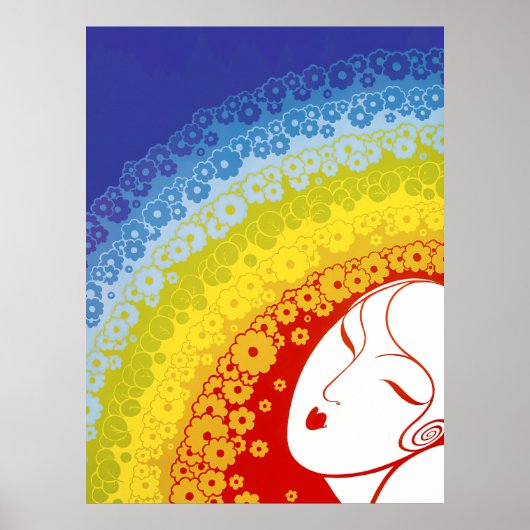 Erté - De jaren twintig herinnerde suite, regenboo Poster (Voorkant)