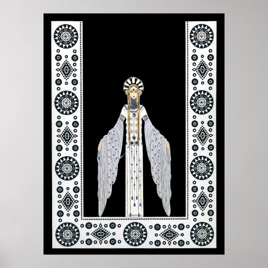 Erté - De Jeweled Gown Suite, Byzantijns Poster (Voorkant)