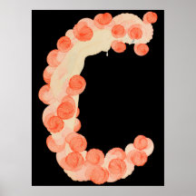 Erté - De letter C uit de Alphabet Suite, 1976