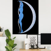 Erté - De letter D uit de Alphabet Suite, 1976 Poster (Thuiskantoor)