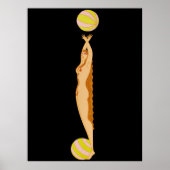 Erté - De letter J uit de Alphabet Suite, 1976 Poster (Voorkant)