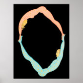 Erté - De letter O uit de Alphabet Suite, 1976 Poster (Voorkant)