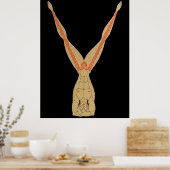 Erté - De letter Y uit de Alphabet Suite, 1976 Poster (Keuken)