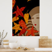 Erté - De seizoenen, Herfst [nacht] Poster (Keuken)