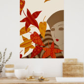Erté - De seizoenen, Herfst Poster (Keuken)