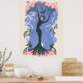 Erté - De seizoenen, lente, 1970 Poster (Keuken)