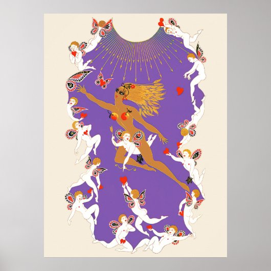 Erté - De seizoenen, zomer, 1970 Poster (Voorkant)