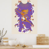 Erté - De seizoenen, zomer, 1970 Poster (Keuken)