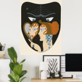 Erté - De Zeven Dodelijke Zonden Suite, Afgunst Poster (Thuiskantoor)
