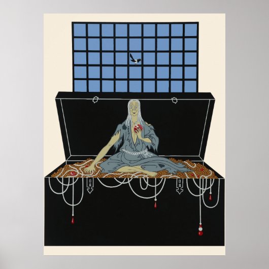 Erté - De Zeven Dodelijke Zonden Suite, Avarice Poster (Voorkant)