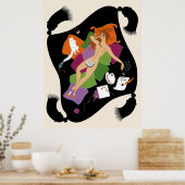 Erté - De Zeven Dodelijke Zonden Suite, luiaard Poster (Keuken)