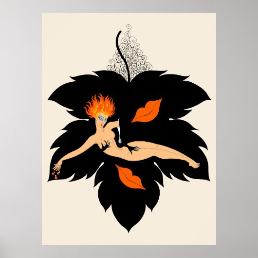 Erté - De Zeven Dodelijke Zonden Suite, Lust Poster (Voorkant)