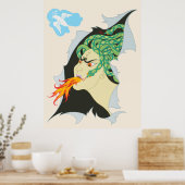 Erté - De Zeven Dodelijke Zonden Suite, Woede, 198 Poster (Keuken)