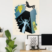 Erté - De Zodiac Suite, Steenbok Poster (Thuiskantoor)