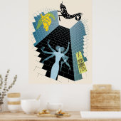 Erté - De Zodiac Suite, Steenbok Poster (Keuken)