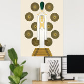 Erté - Emerald vaas Poster (Thuiskantoor)