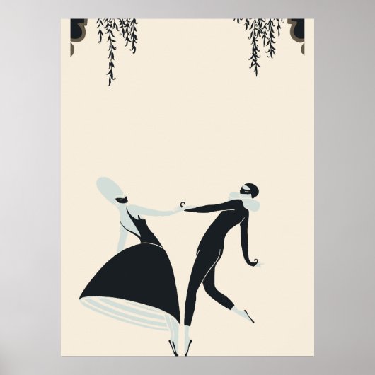 Erté - figuurtjes dansen poster (Voorkant)