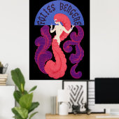 Erté - Folies Bergere [Nachtversie] Poster (Thuiskantoor)