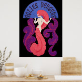 Erté - Folies Bergere [Nachtversie] Poster (Keuken)