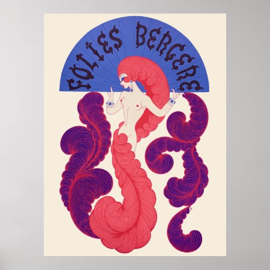 Erté - Folies Bergere Poster (Voorkant)