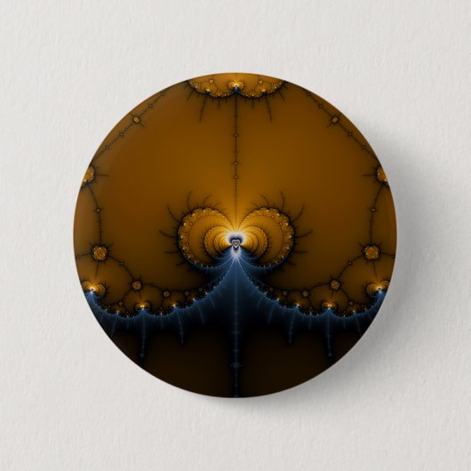 Erte - Fractal Ronde Button 5,7 Cm (Voorkant)