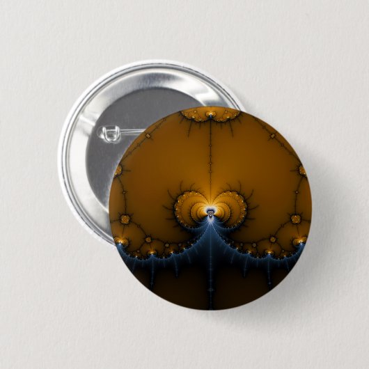 Erte - Fractal Ronde Button 5,7 Cm (Voorkant /achterkant)