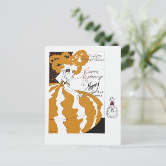 Erte French Perfume en Art Deco Briefkaart (Staand voorkant)