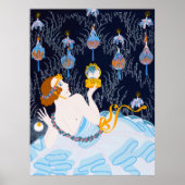 Erté - Gestolen Kussen Poster (Voorkant)