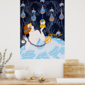 Erté - Gestolen Kussen Poster (Keuken)