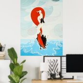 Erté - Gestrand Poster (Thuiskantoor)