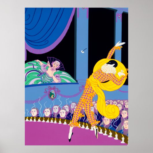 Erté - Harlequin Poster (Voorkant)