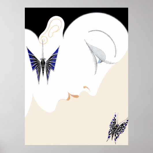 Erté - Harperbazaar, mei 1928 Poster (Voorkant)